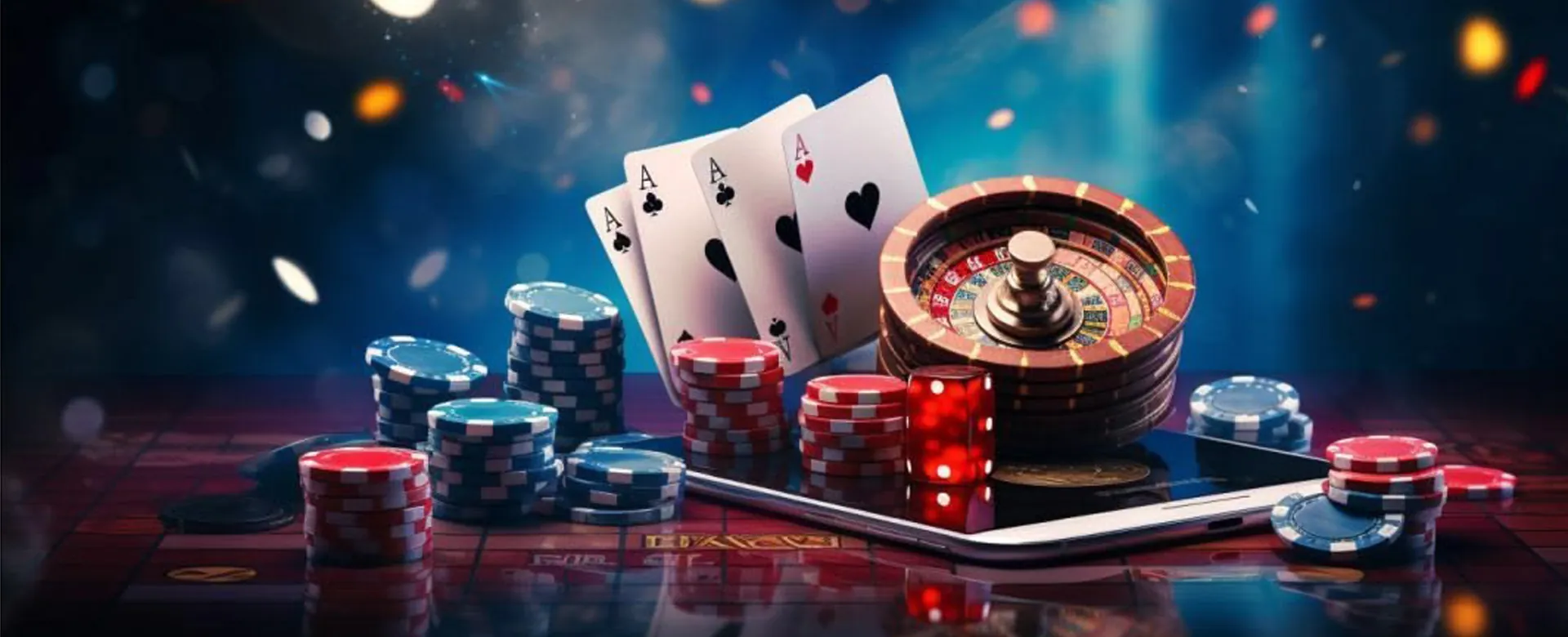 slotvip Registration Hero Image, showcasing a luxurious online casino experience